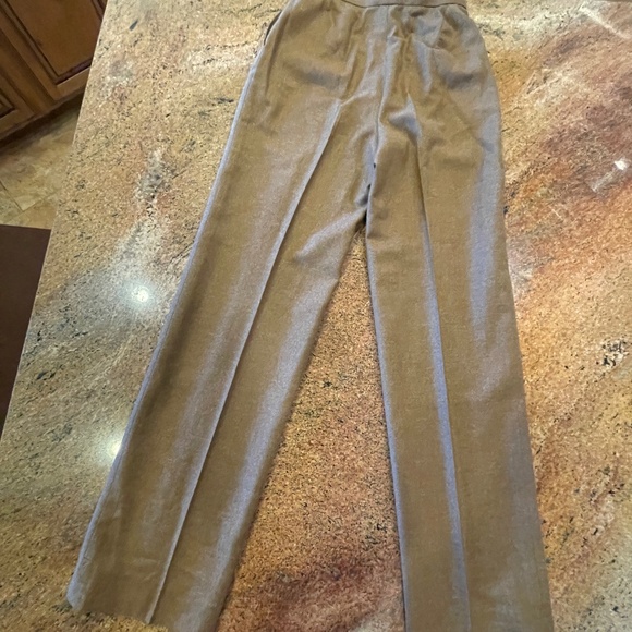 Chanel Light Brown High Waist Heather Straight Leg Pants. Size 34 - Picture 6 of 14